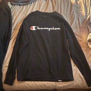 Champion Black Long Sleeve Shirt